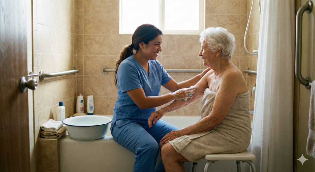 Est-ce qu’une aide à domicile peut faire les toilettes ? Les limites réglementaires